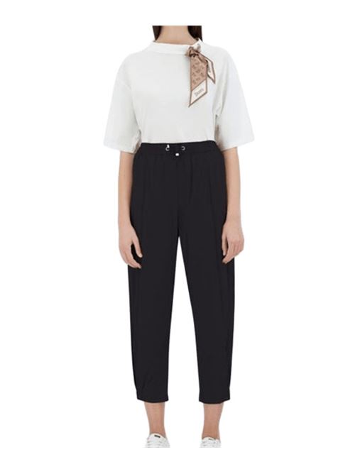 pantalone donna nylon stretch nero HERNO | PT00031D12431SZ9300